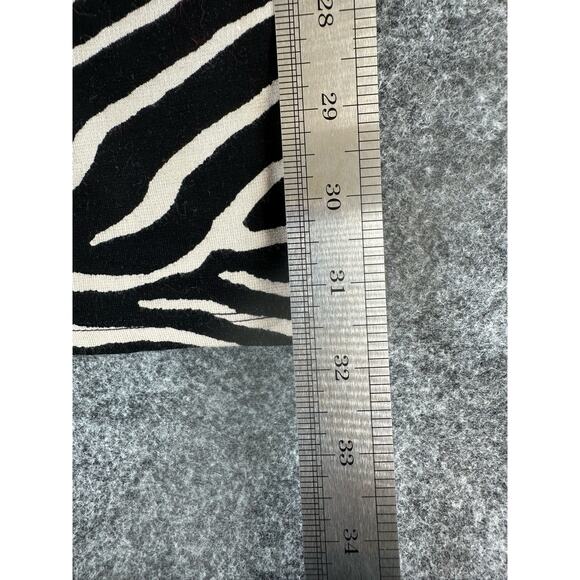H&M Black & White Zebra Animal Stripe Print Pull-On Maxi Skirt Women's Size XS - Picture 6 of 8